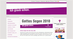 Desktop Screenshot of ich-glaub-schon.de